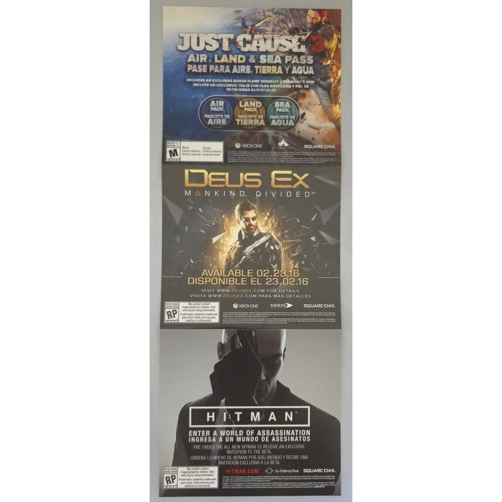Just Cause 3 Day One Edition - Xbox One - Complete CIB - Tested